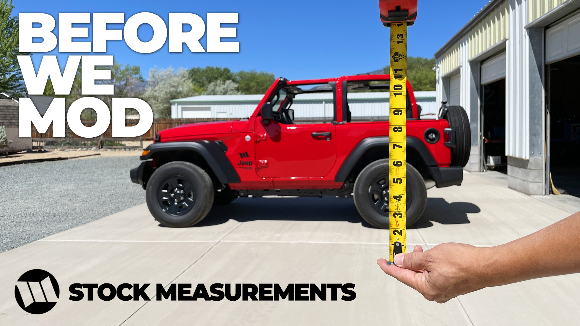 BEFORE WE MOD – Stock Measurements of a Jeep JL Wrangler 2 Door Sport –  WAYALIFE Blog