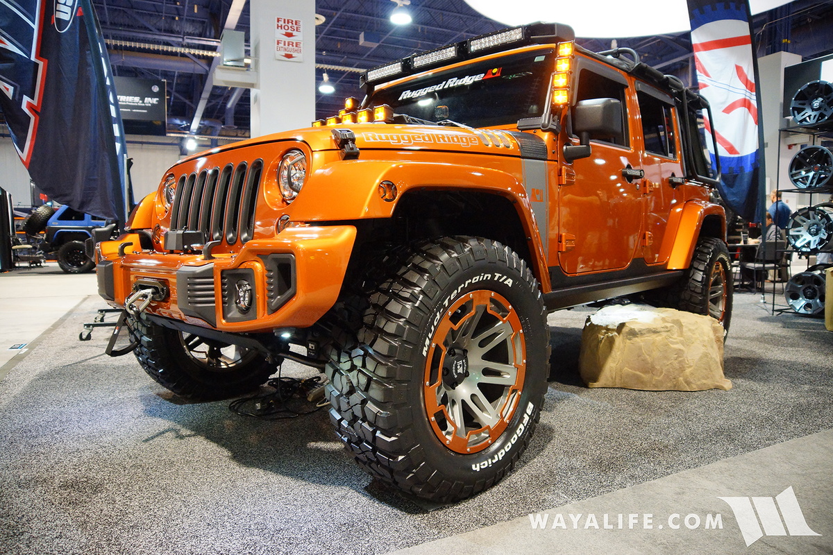 2016 SEMA : Rugged Ridge Orange Jeep JK Wrangler Unlimited | WAYALIFE Jeep  Forum
