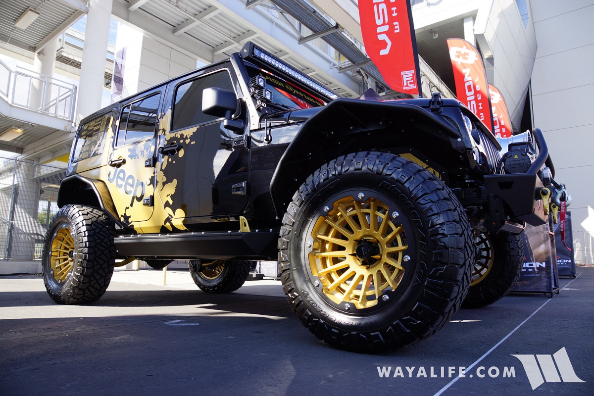 2017 SEMA Vision Wheels Black Jeep JK Wrangler Unlimited | WAYALIFE Jeep  Forum